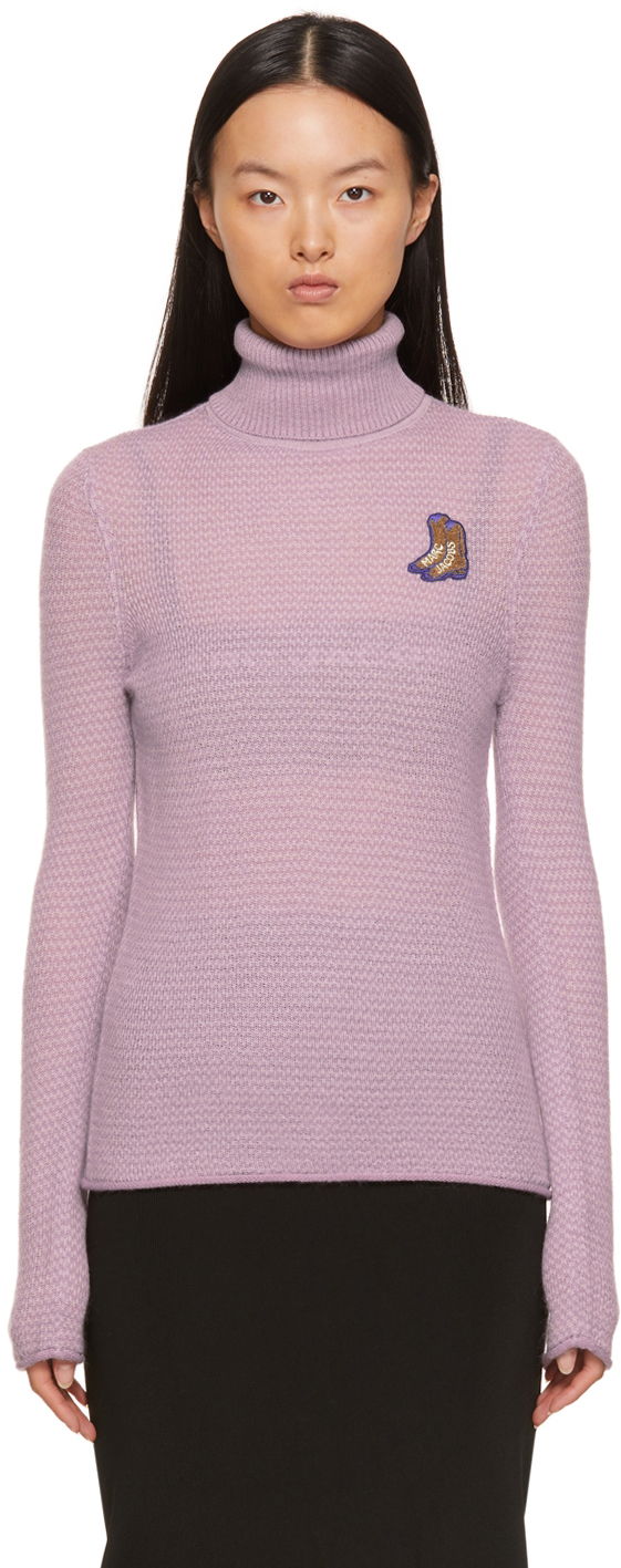 Villapaita Marc Jacobs Marc Jacobs The Tuckstitch Turtleneck Sweater Violetti | N603W07RE21