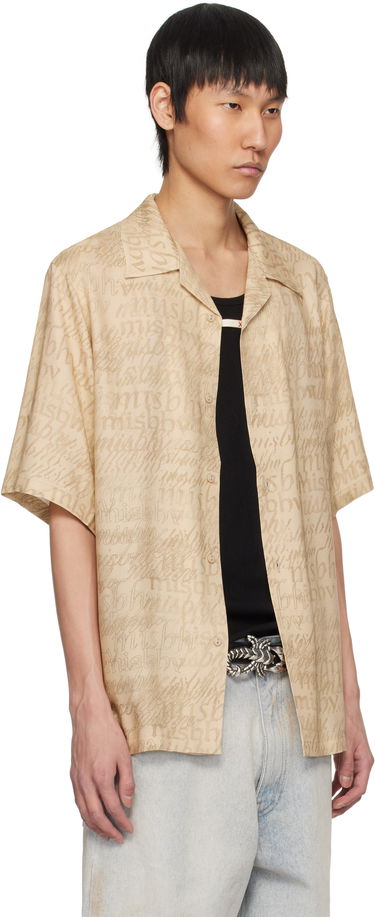 Paita MISBHV MISBHV All Over Print Viscose Shirt Beige | 250M132, 1