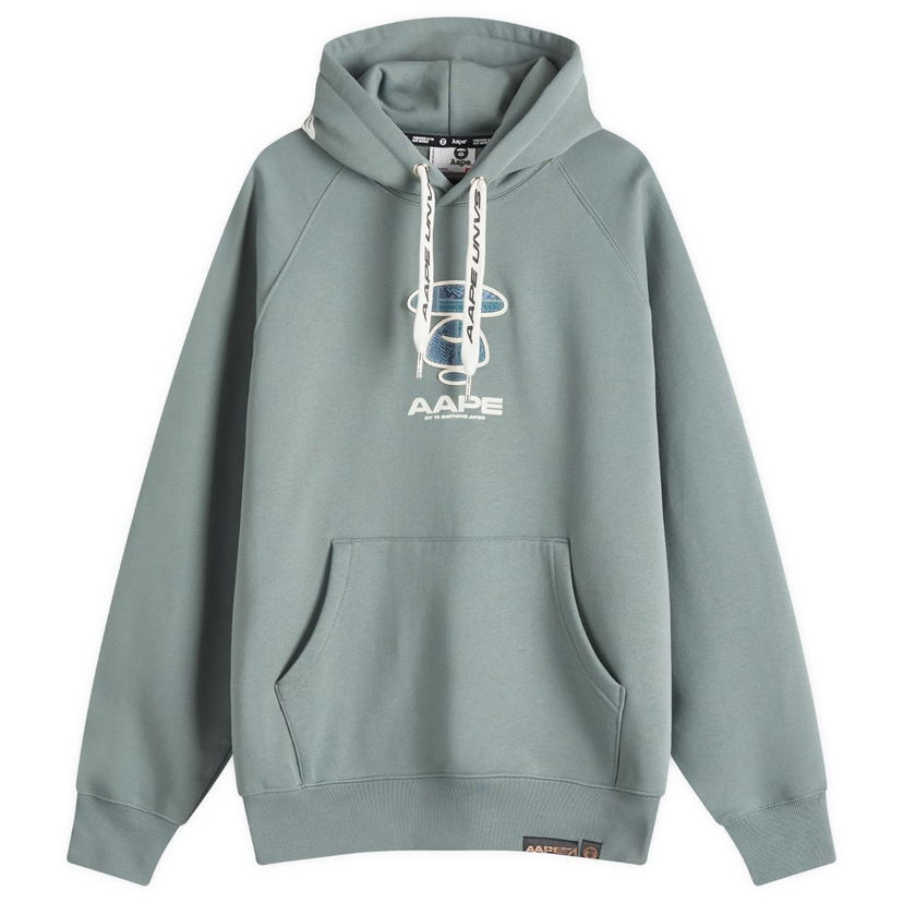 Huppari AAPE by A Bathing Ape AAPE Croc Chest Badge Hoody Vihreä | AAPSWMB357XXNGRN