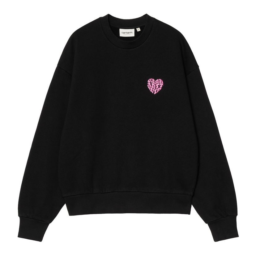 Huppari Carhartt WIP Black Graphic Print Sweatshirt Musta | I034419_8