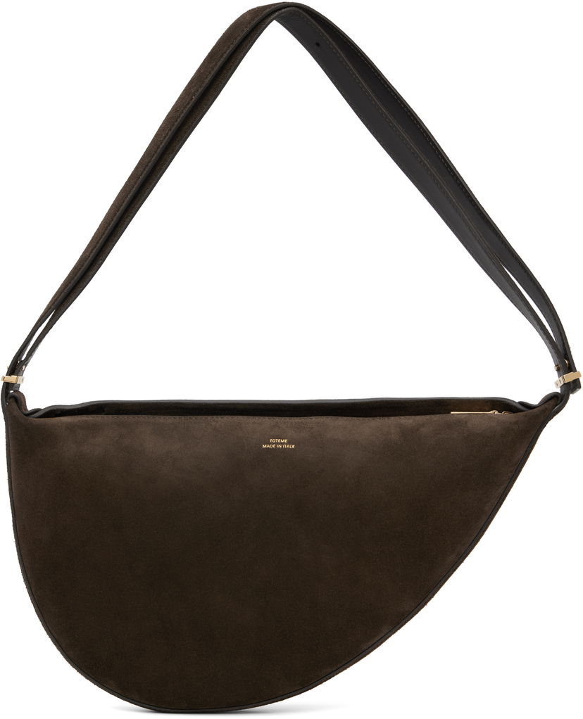 Olkalaukku TOTEME TOTEME Suede Scooped Sling Bag Ruskea | 252-WAL2276-LE0004