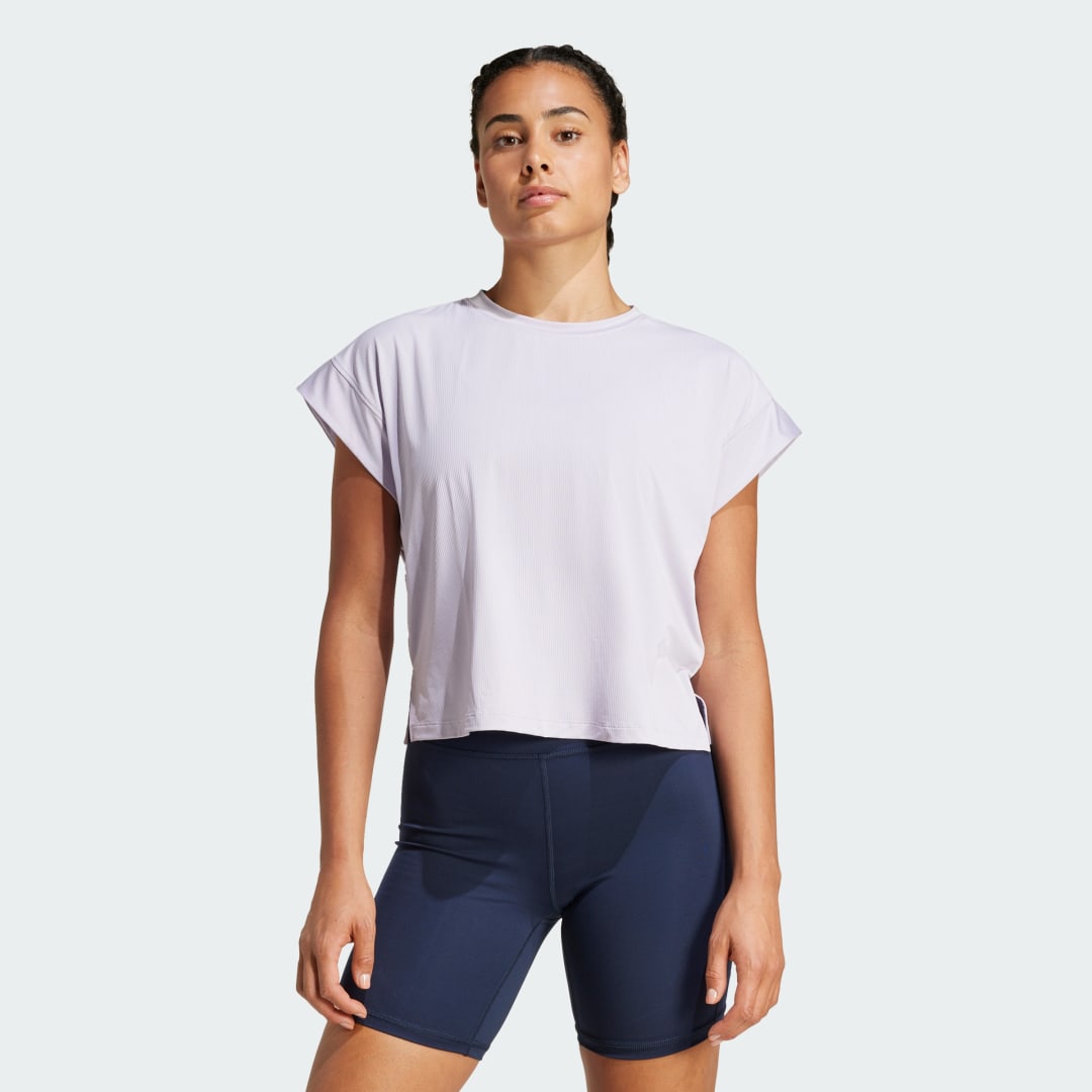 T-paita adidas Performance Studio Tee Valkoinen | IX0497, 0