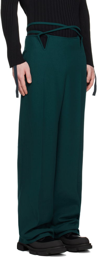 Housut Dion Lee V-Wire Detail Tailored Trousers Musta | C2104R23, 4