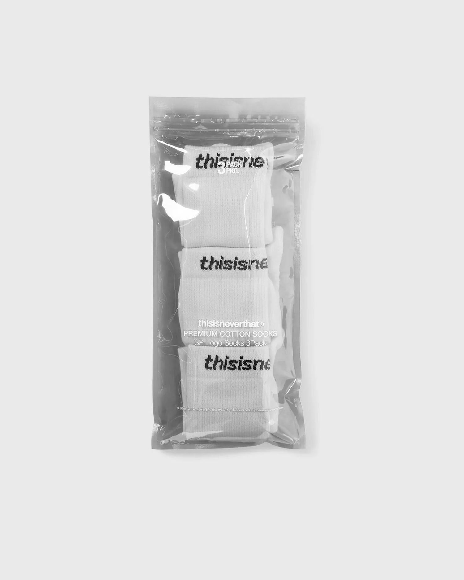 Sukat thisisneverthat SP-Logo Socks 3-Pack Valkoinen | TNCO0TUNSO01WHT, 1