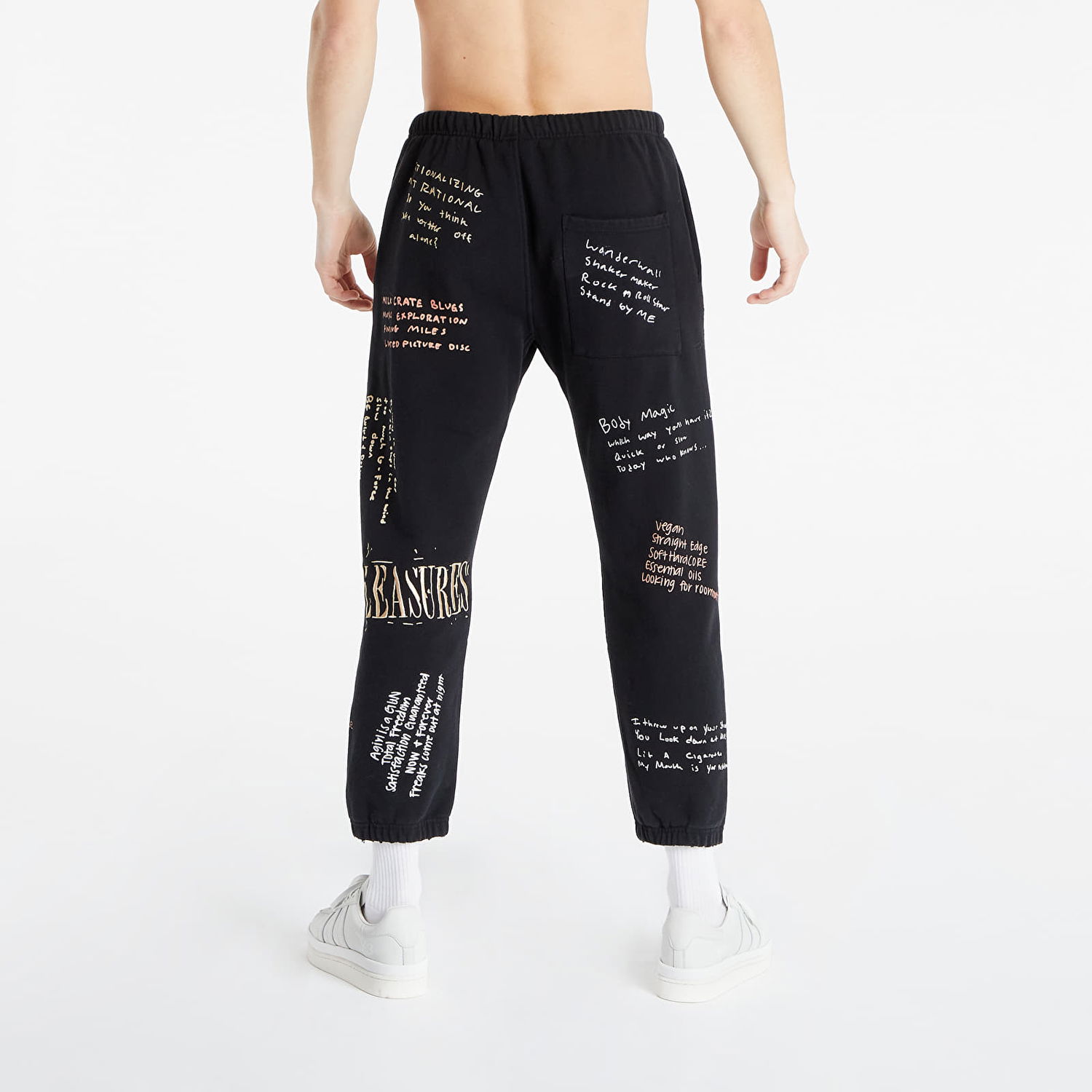Verryttelyhousut Pleasures Remote Sweat Pant Musta | P21W026 Black, 1
