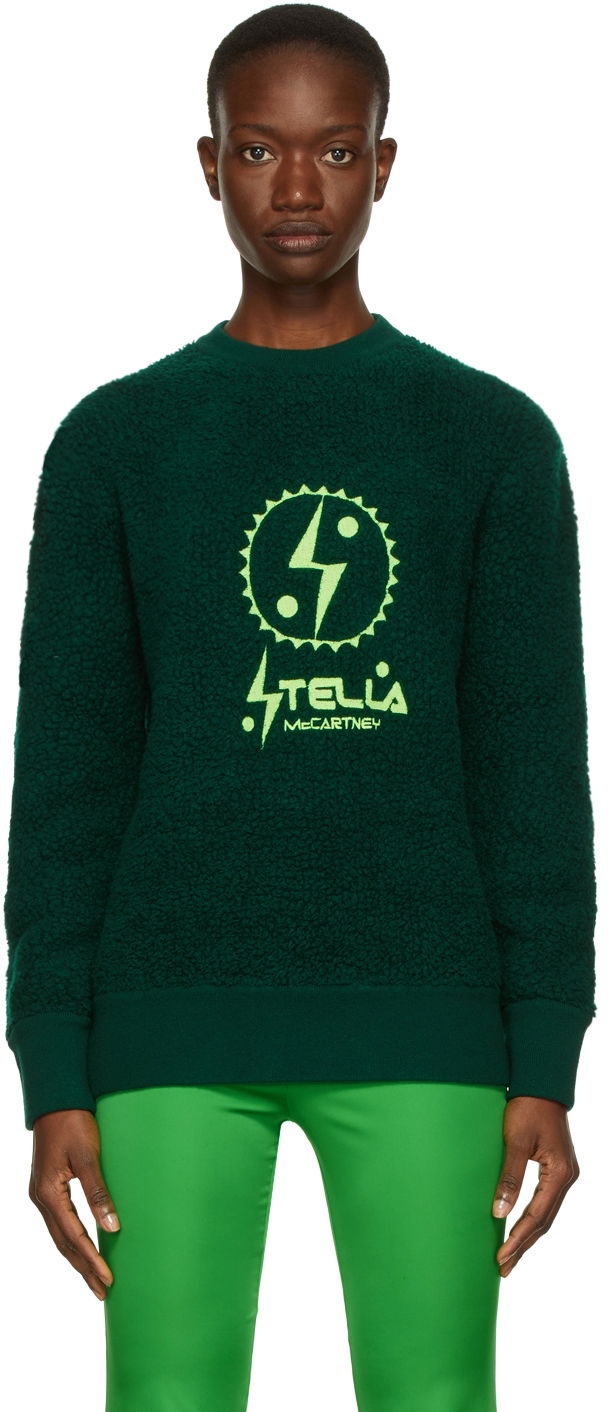 Huppari Stella McCartney Designer Logo Edition Sweatshirt Vihreä | 604103S7242