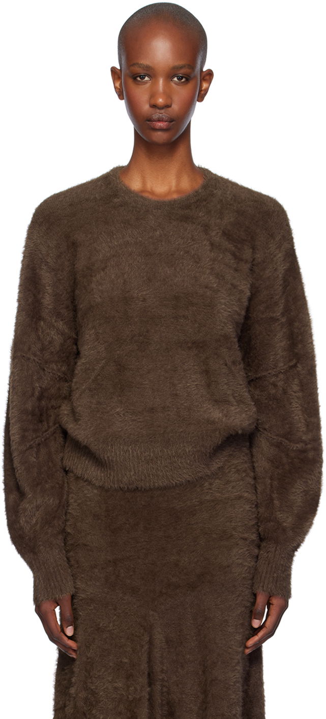 Villapaita Helmut Lang Helmut Lang Eyelash Apex Women's Sweater Ruskea | O06HW707
