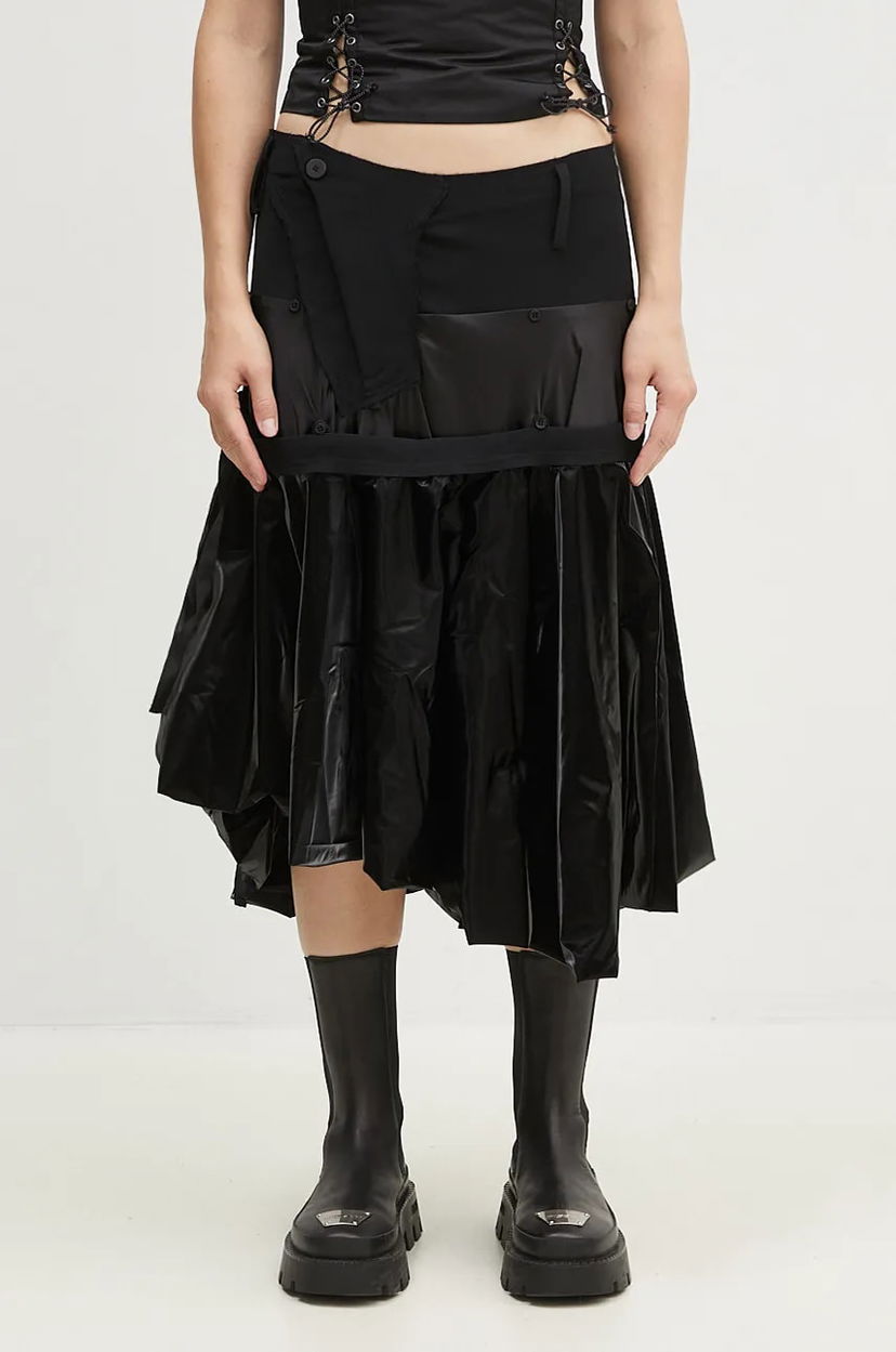 Hame Ottolinger Ottolinger Layered Balloon Mini A-Line Skirt Musta | 1110401921