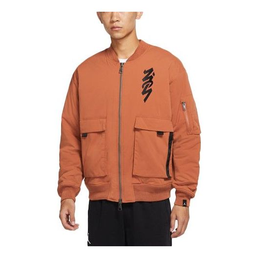 Bomber-takki Jordan Jordan Zion Flight Aviator Padded Jacket Oranssi | DJ5868-246