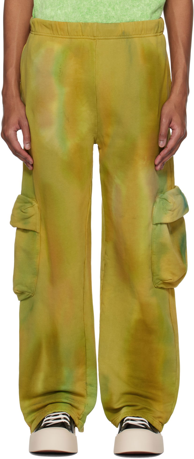 Verryttelyhousut Collina Strada Collina Strada Deadstock Cotton Cargo Sweatpants Keltainen | XX6014
