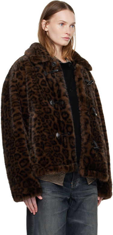 Takki Andersson Bell Andersson Bell Leopard Fur Duffle Jacket Ruskea | awa735u, 1