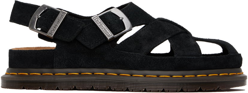 Kengänhoito Dr. Martens Dr. Martens Archive Fisherman Suede Sandals Musta | 40787001