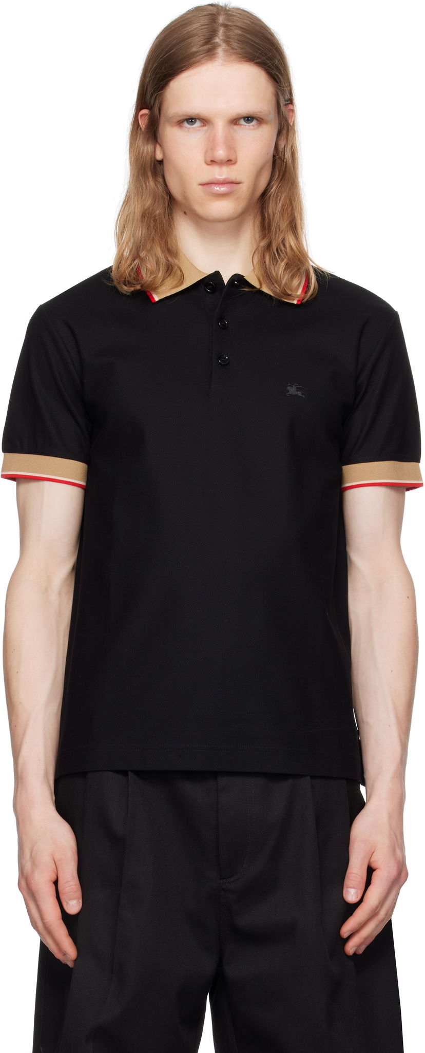 Poolopaita Burberry Burberry Logo Collar Polo Musta | 8110934