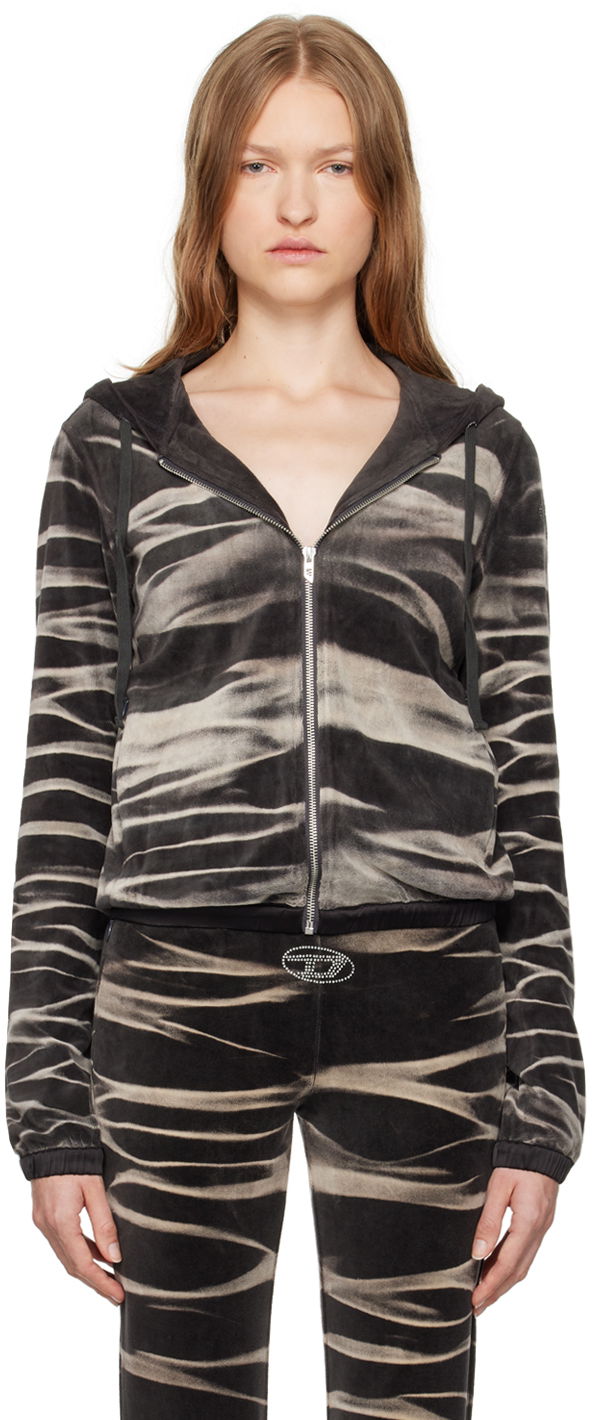 Verryttelypuku Diesel Diesel F-Chinny Zip-Up Hoodie Harmaa | A14100 0BNDT