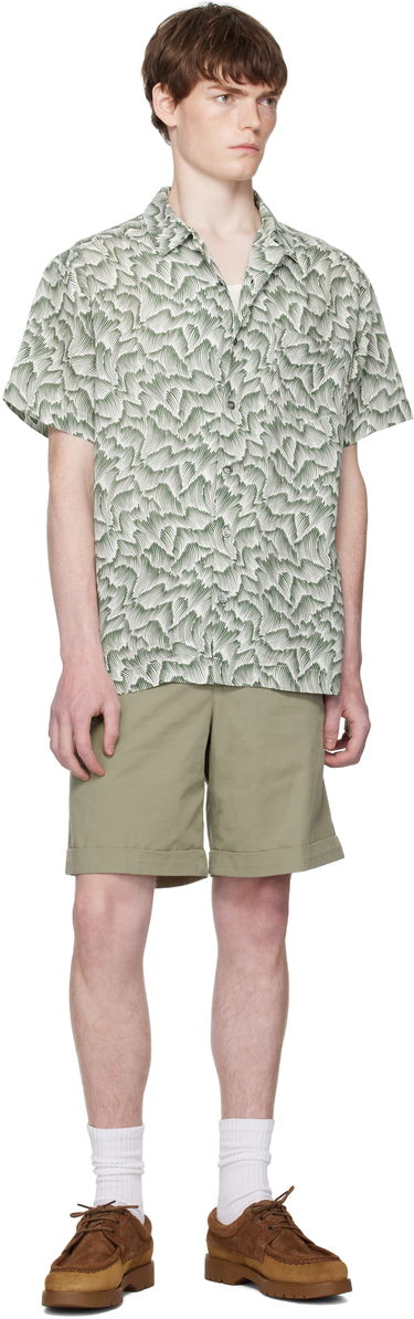 Paita A.P.C. A.P.C. Roy Print Camp Collar Shirt Vihreä | VIALX-H12608, 3