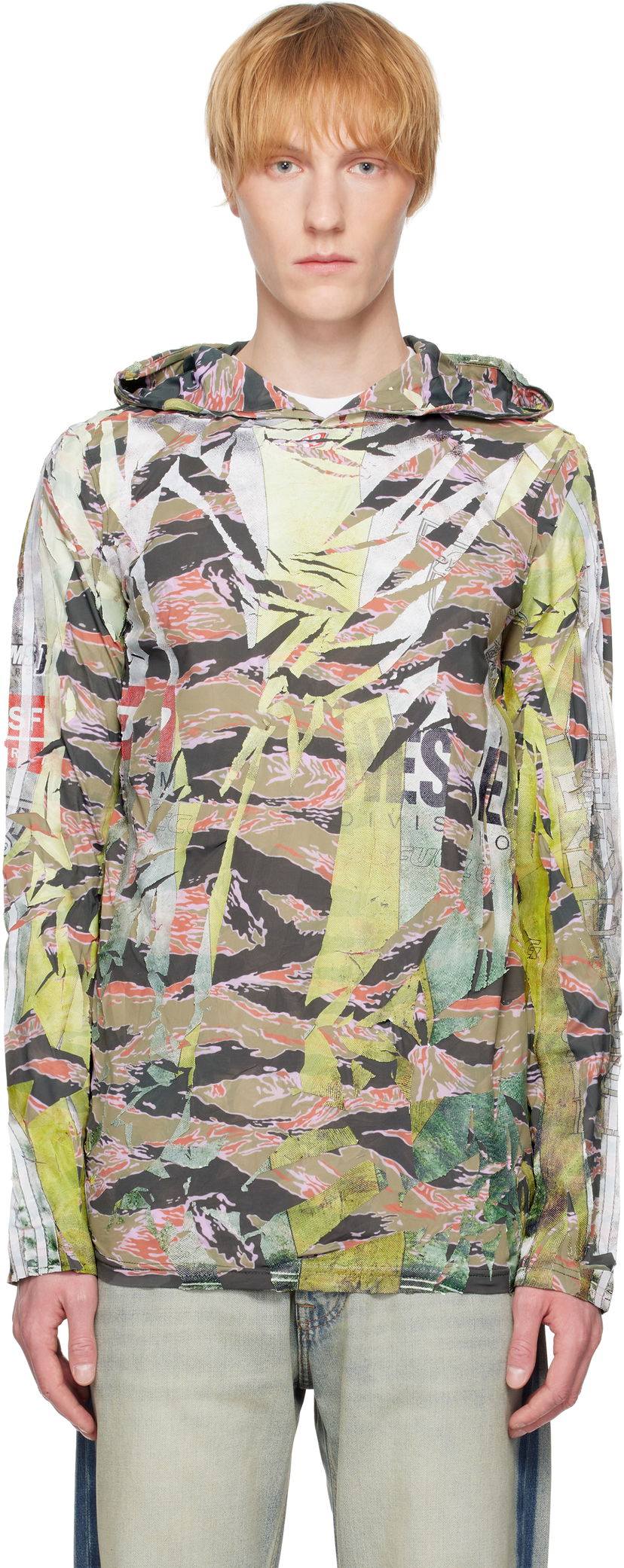 Huppari Diesel Diesel T-Gillis Graphic-Print Hoodie Monivärinen | A18072-0SKBT-5BVA