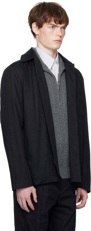 Takki A.P.C. A.P.C. Jeffray Button-Up Jacket Vihreä | COFCO-H02991, 4
