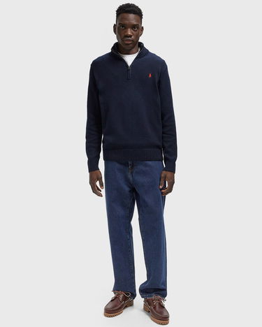 Villapaita Polo by Ralph Lauren Knitted Half-Zip Sweater with Embroidered Logo Tummansininen | 710859939002, 1