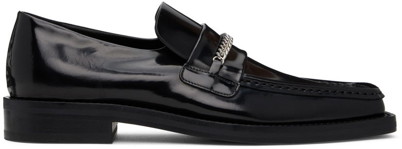 Tennarit ja kengät Martine Rose Martine Rose Square Toe Loafers with Chain Musta | CMR-1026LHM