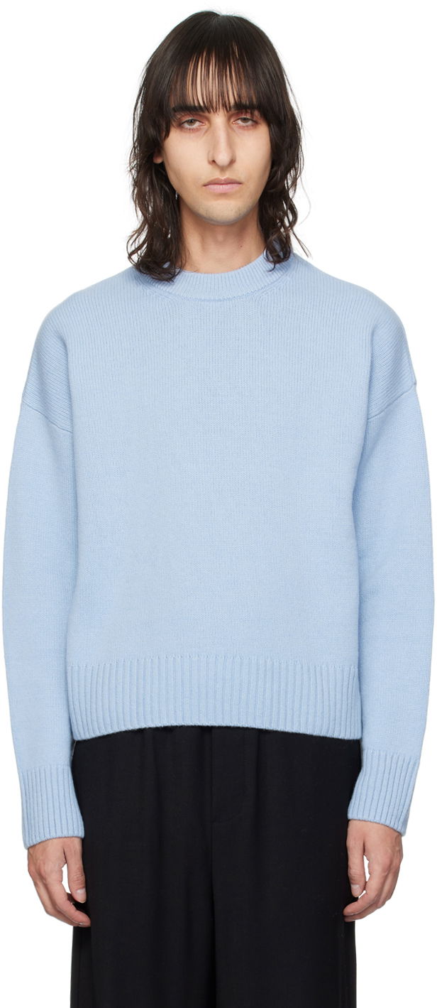 Villapaita AMI Dropped Shoulder Sweater Sininen | UKS034.KN0028