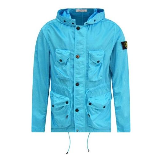 Tuulitakki Stone Island Drawstring Hooded Jacket Sininen | 741544430-V0042, 0