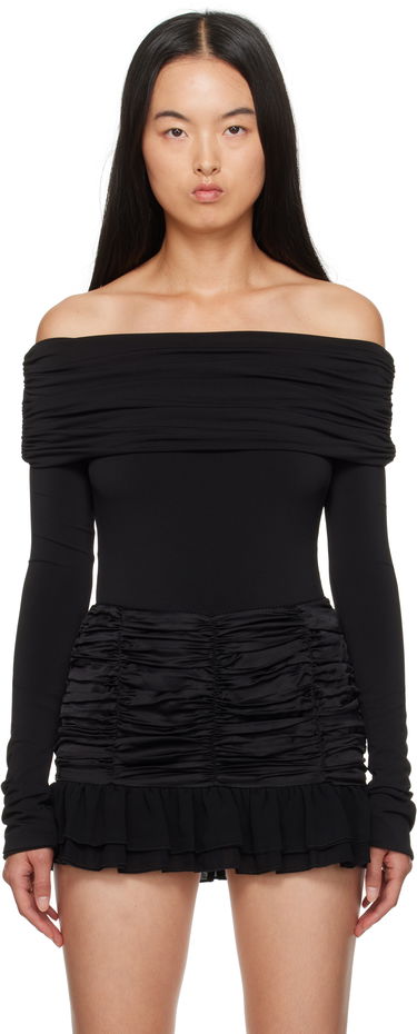 Body GUIZIO Guizio Lola Off-the-Shoulder Bodysuit Musta | F24D01K012, 0