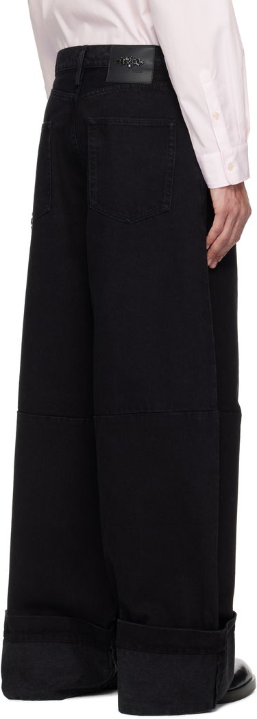Jeans Simone Rocha Simone Rocha Embellished Puddle Jeans Musta | 4131B 1239, 2
