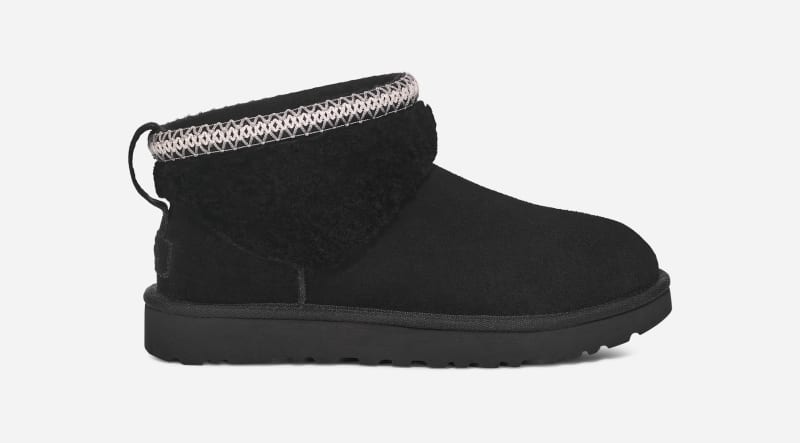 Tennarit ja kengät UGG Classic Ultra Mini Maxi Curly Boot Musta | 1158263-BLK