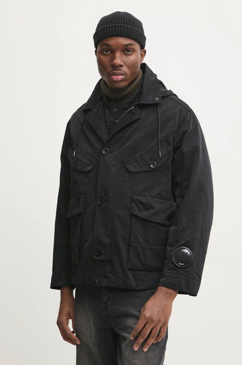 Tuulitakki C.P. Company Micro Kei Hooded Jacket Musta | 17CMOW224A110089G