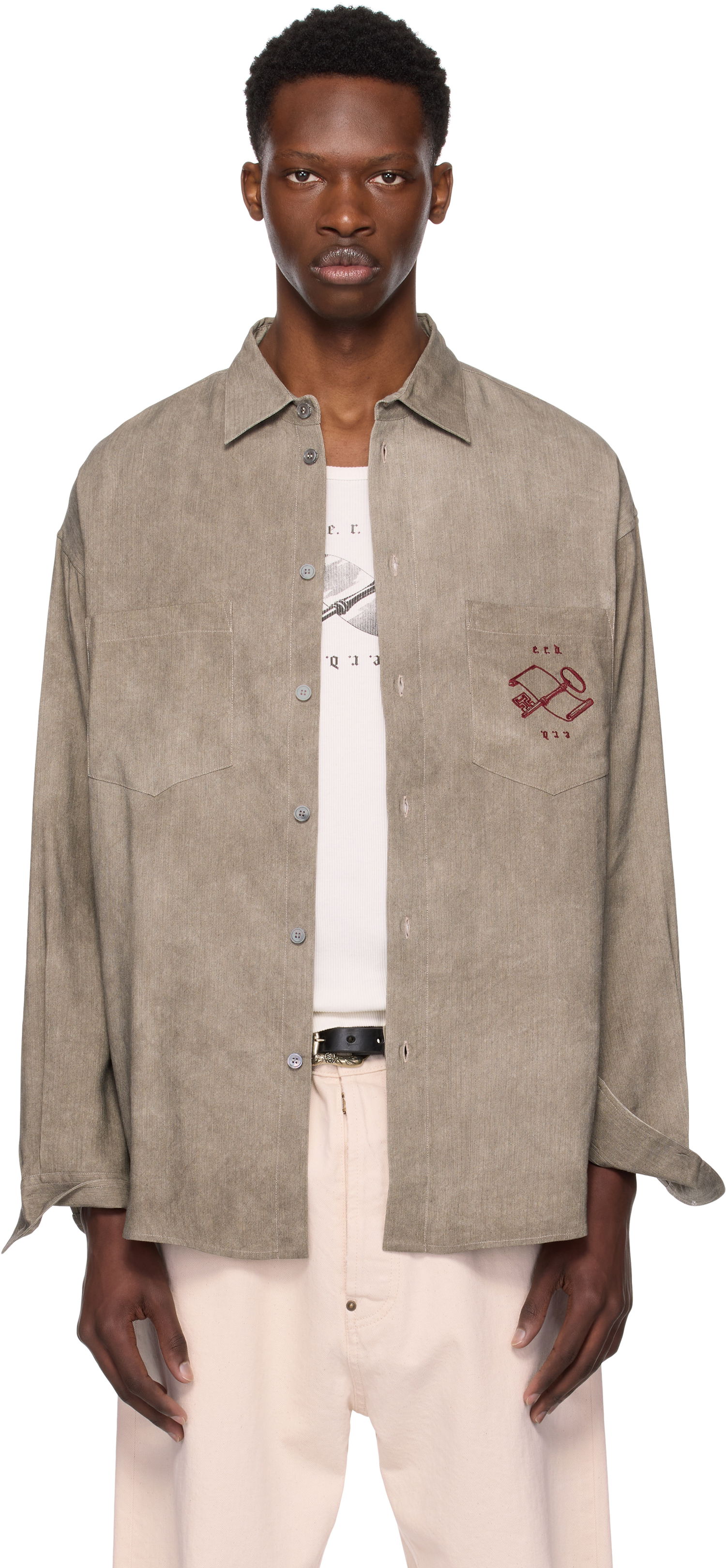 Paita Enfants Riches Déprimés Enfants Riches Déprimés Artist Buttondown Shirt Vihreä | 040-248, 0