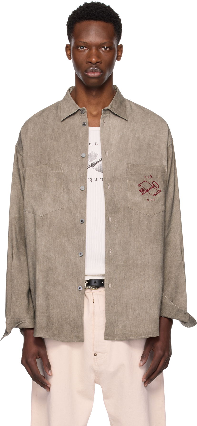 Paita Enfants Riches Déprimés Enfants Riches Déprimés Artist Buttondown Shirt Vihreä | 040-248