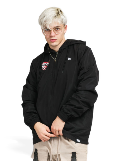 Tuulitakki New Era NBA Seasonal Infill Print Windbreaker Bulls Musta | 12869800