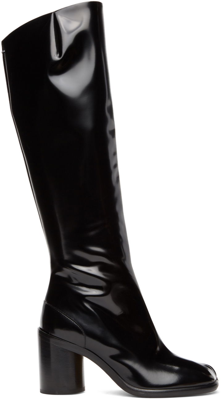 Tennarit ja kengät Maison Margiela Maison Margiela Patent High Tabi Boots Musta | S34WW0057 PS679