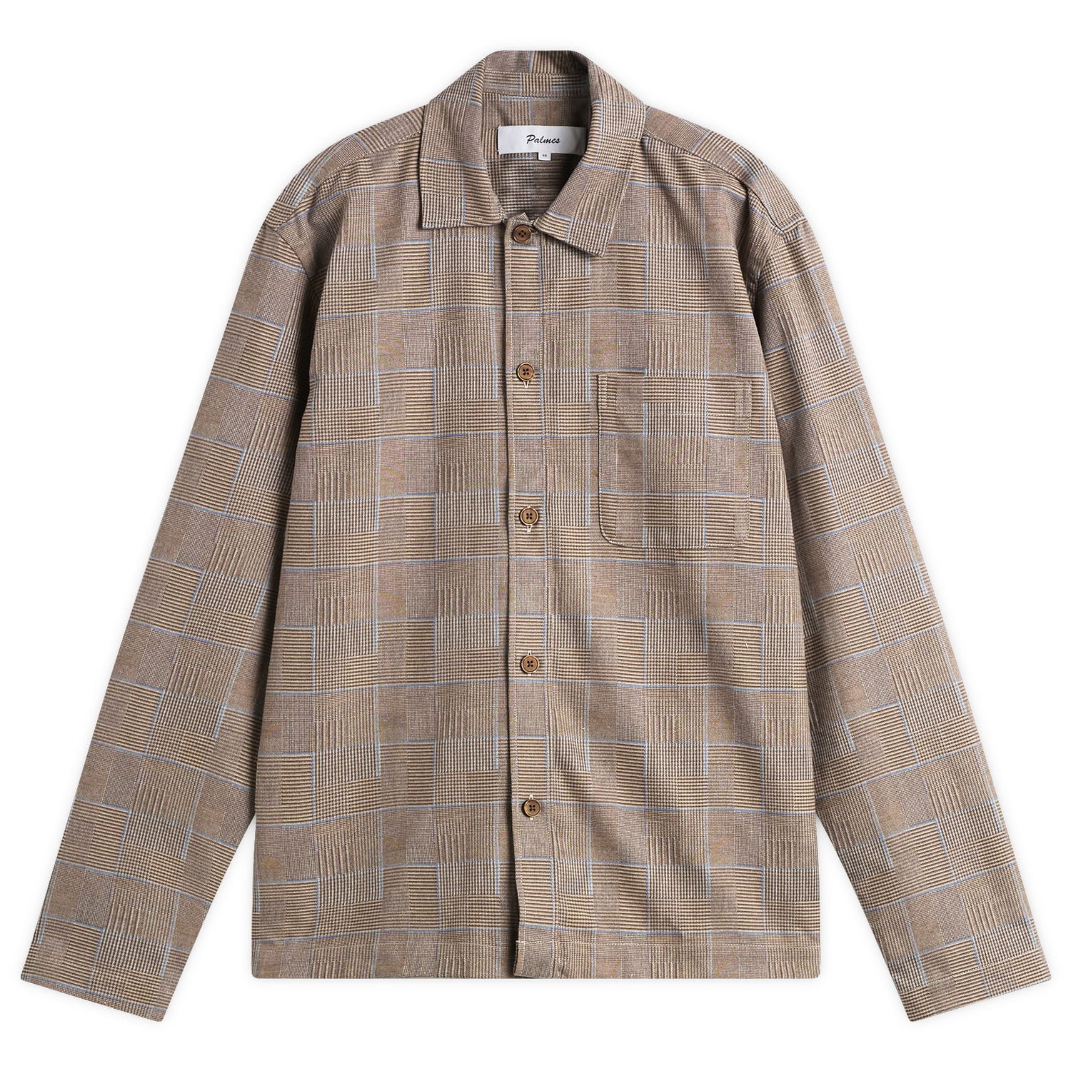 Paita Palmes Glen Overshirt Beige | P30-0042-121, 0