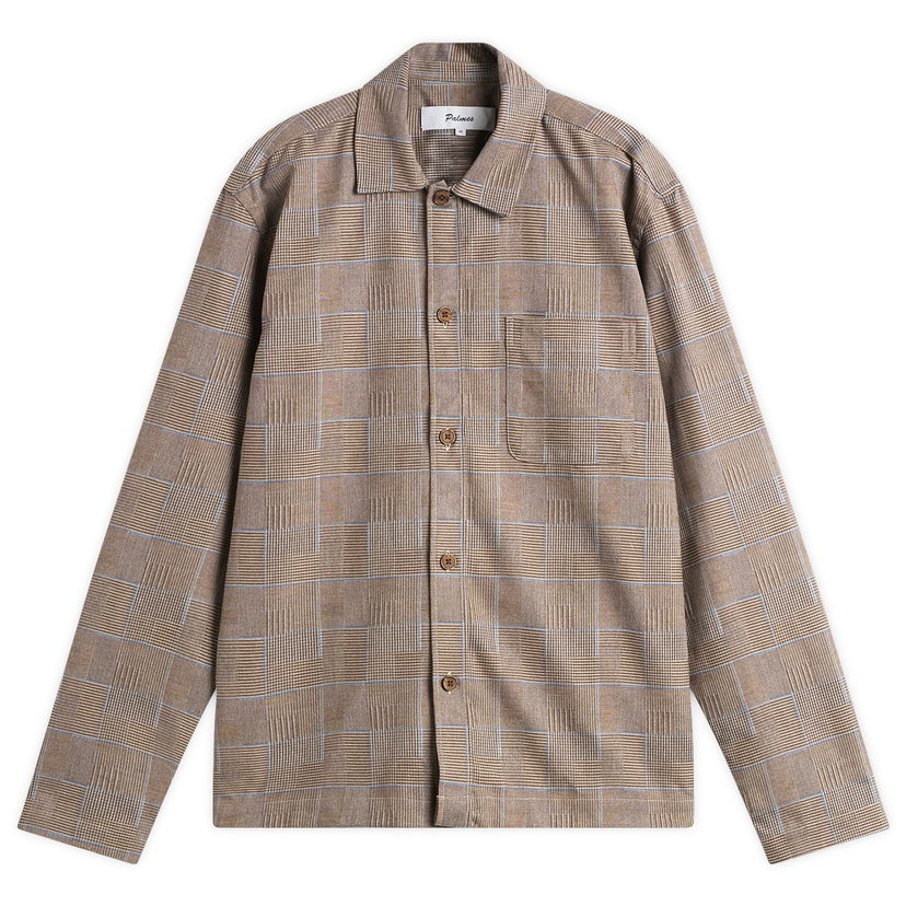 Paita Palmes Glen Overshirt Beige | P30-0042-121
