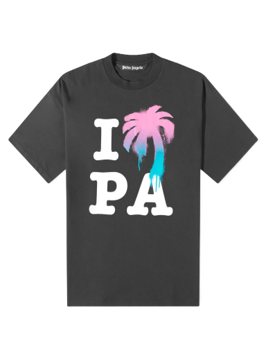 T-paita Palm Angels I Love PA Palm Tee Musta | PMAA066S23JER0021084