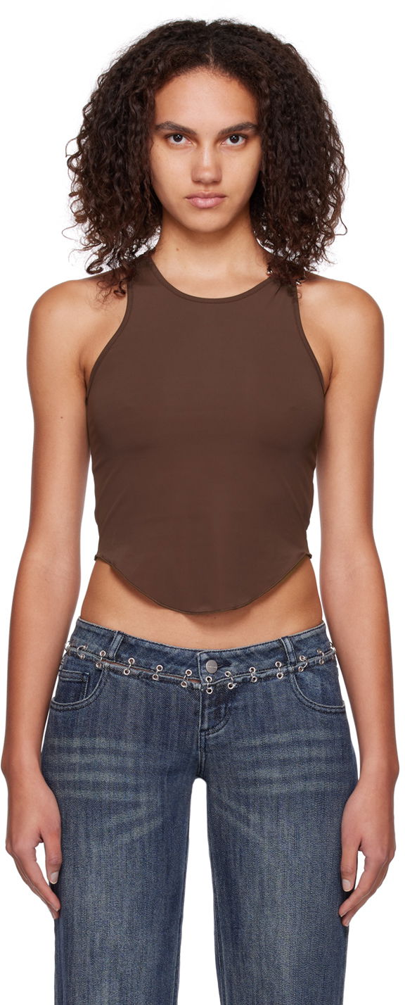 Tankkitoppi Miaou Miaou Hannah Jewett Bobbi Tank Top Ruskea | 7067TKUMB