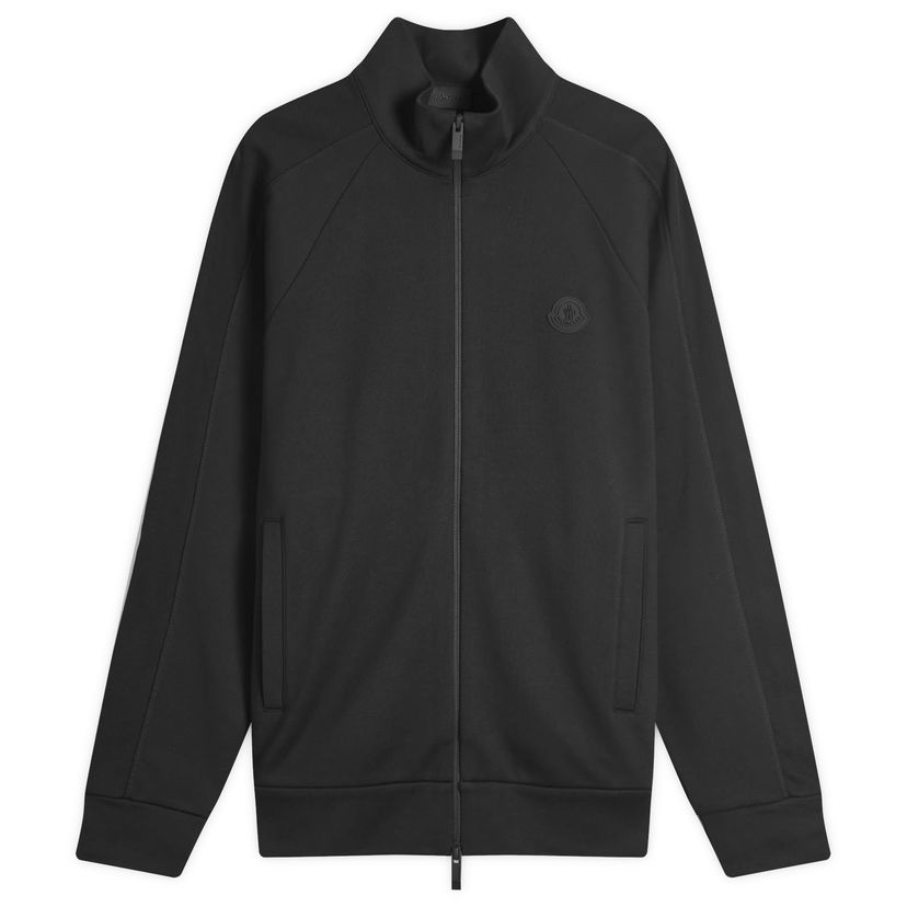 Takki Moncler Cotton Fleece Zip-Up Jacket, Size Large Musta | 8G000-12-89AZY-999