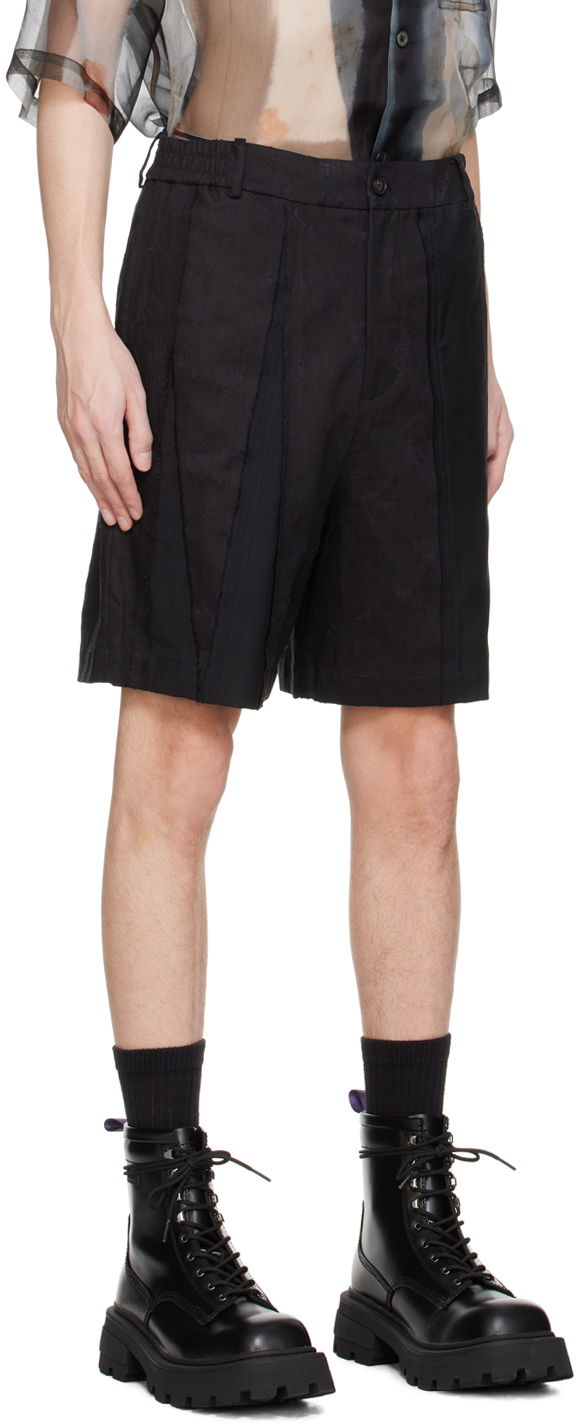 Shortsit Feng Chen Wang Feng Chen Wang Distressed Shorts Musta | FMS17ST05, 1