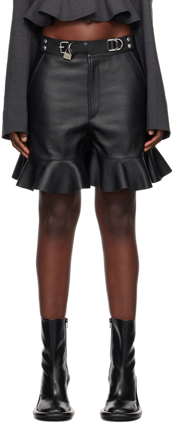 Shortsit JW Anderson Black Padlock Shorts Musta | LR0003-LT0059