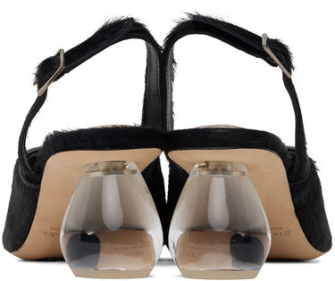 Tennarit ja kengät Simone Rocha Simone Rocha Pointed Slingback Heels with Crystal Embellishment Musta | LH14B 0794, 1