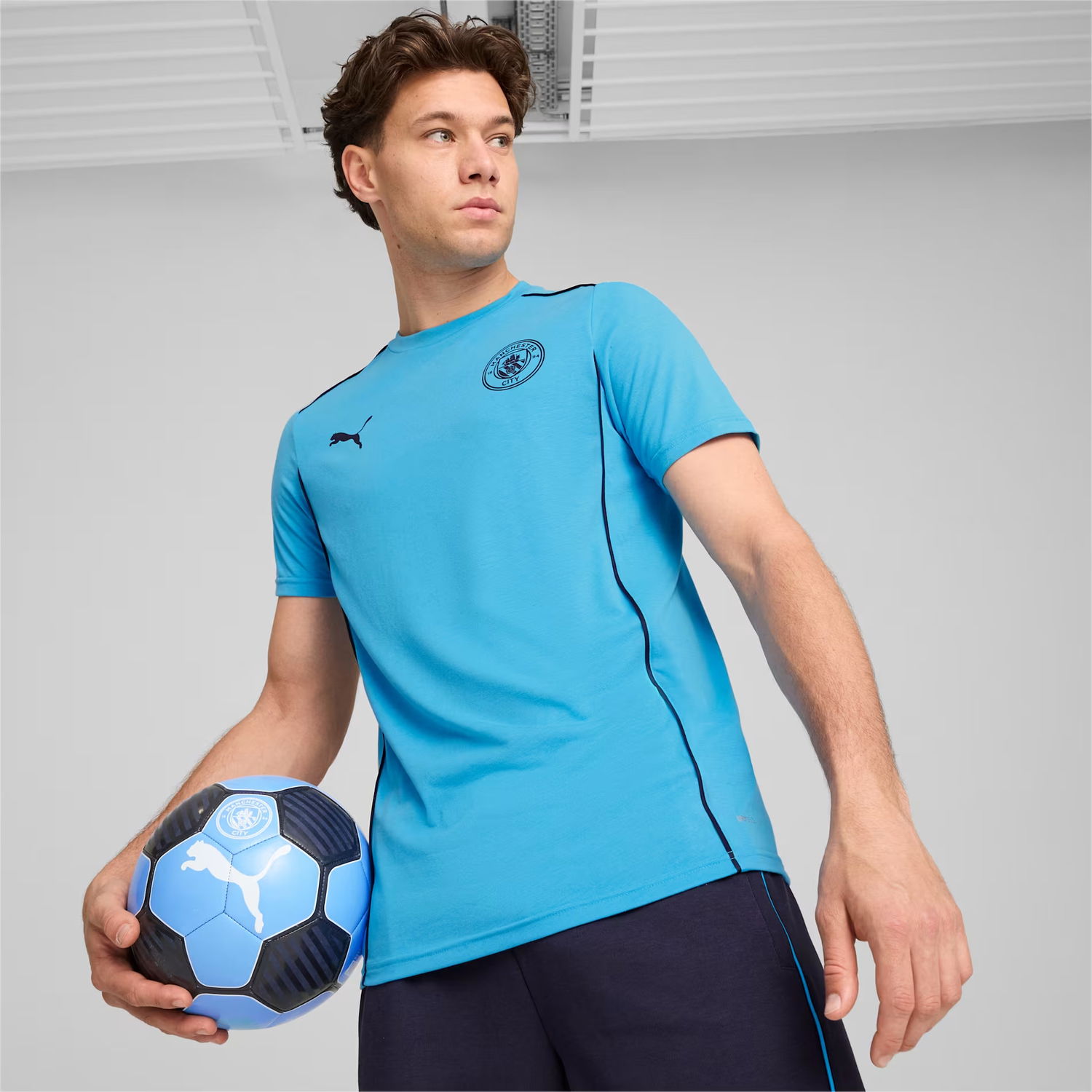 T-paita Puma MCFC Casuals Tee Sininen | 777569-31, 1