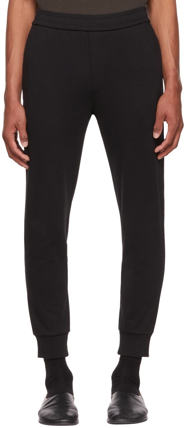 Verryttelyhousut The Row Edgar Tapered Lounge Pants Musta | EDGAR PANT K290