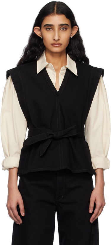 Liivi LEMAIRE Lemaire Chasuble Denim Vest Musta | TO1227 LD1004, 0