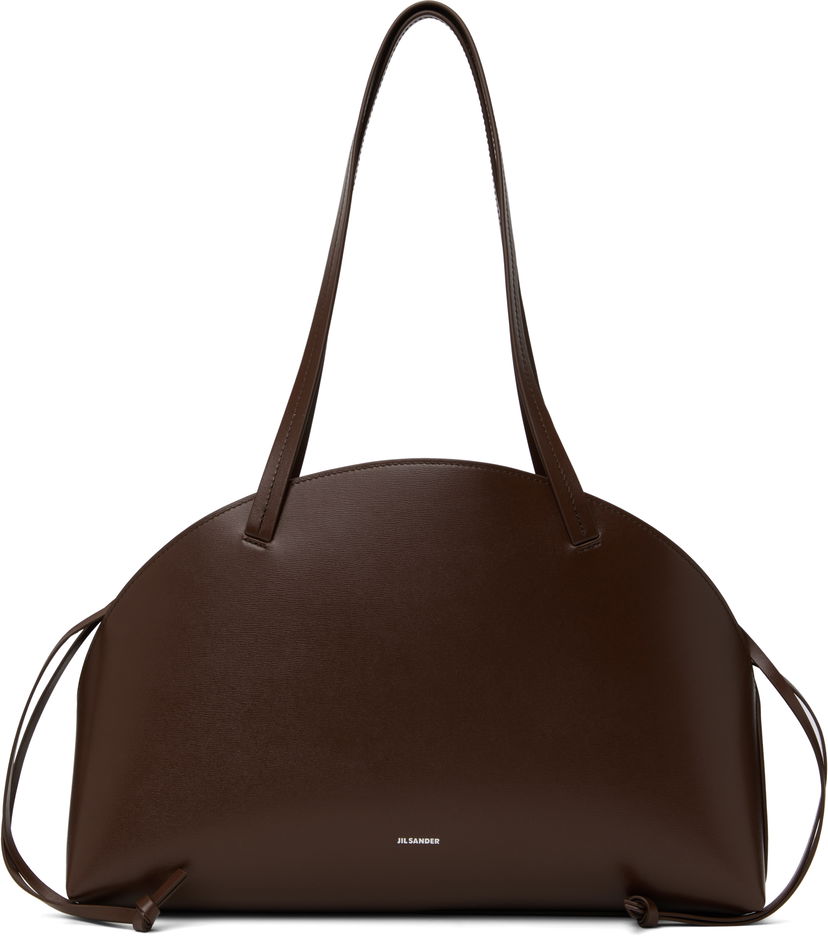 Käsilaukku Jil Sander Jil Sander Curve Medium Shoulder Bag Ruskea | J07ZH0054_P7101