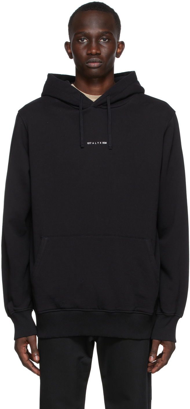 Huppari 1017 ALYX 9SM Collection Logo Black Hoodie Musta | AAUSW0123FA01.S22