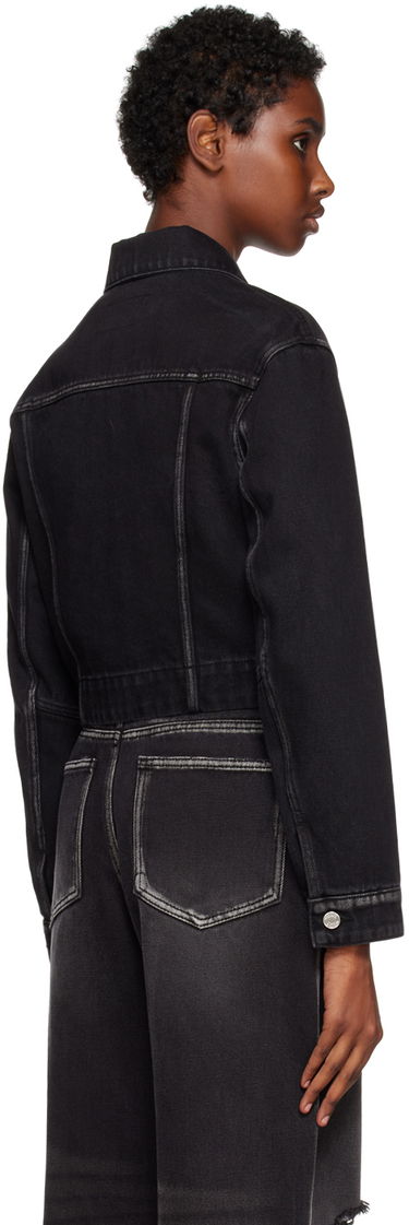 Takki We11done We11done V-Line Denim Jacket Musta | WD-DJ3-22-330-W-BK, 2