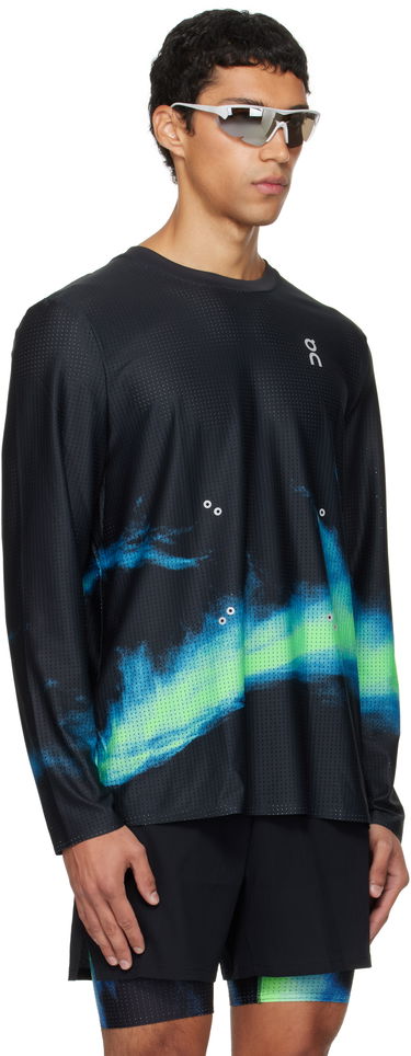 T-paita On Running Pace Mesh Long Sleeve Running T-Shirt Musta | 1MF10733398, 1