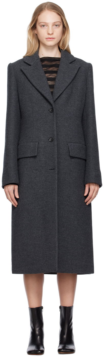 Takit We11done We11done Single-Breasted Coat Harmaa | WD-CT3-23-065-W-DG