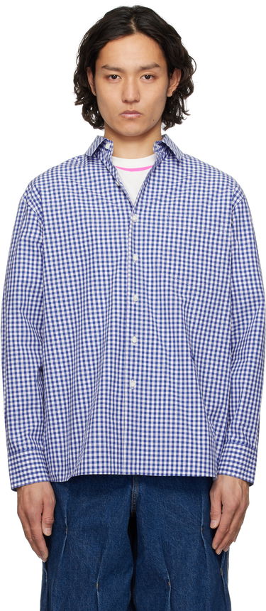 Paita ADER ERROR ADER error Sig; TRS Tag 03 Gingham Shirt Sininen | BO42FYSH0102BL, 0